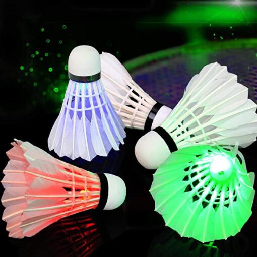 4 or 8 pcs LED Luminous badminton Badminton Shuttlecocks - Image 6