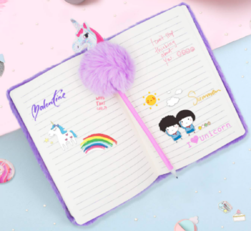 Unicorn Plush Notebook - Image 3