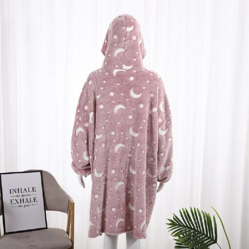 Luminous Extra Long Hoodie Blanket Oversized Sweatshirt - Image 4