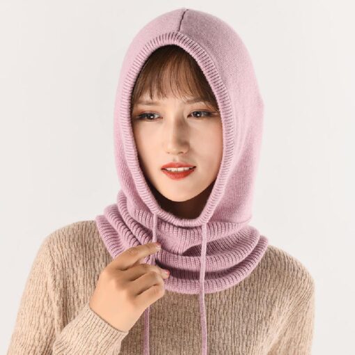 Women Winter Knitted Hood Beanie Hats - Image 21