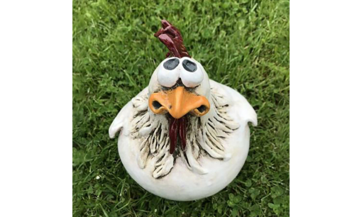 Funny Chicken Fence Decor Statues - Image 13