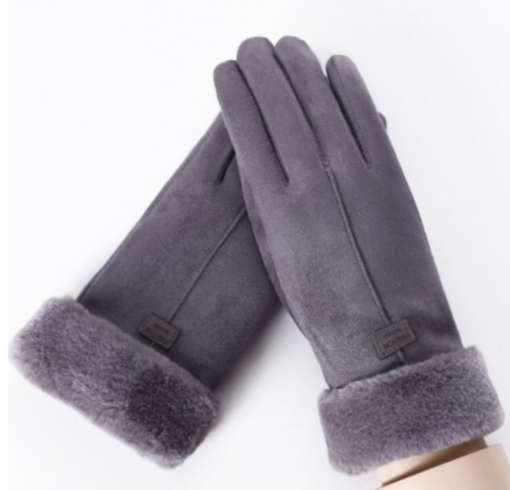 Fluffy Warm Scarf with optional Winter Gloves - Image 7