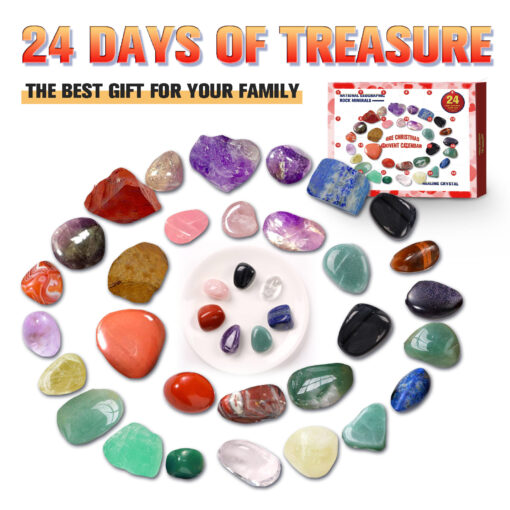 24 Grid Advent Calendar Gem Stone Blind Gift box - Image 5