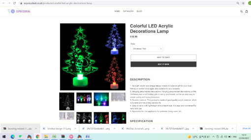 Colorful LED Acrylic Decorations Lamp - Image 14