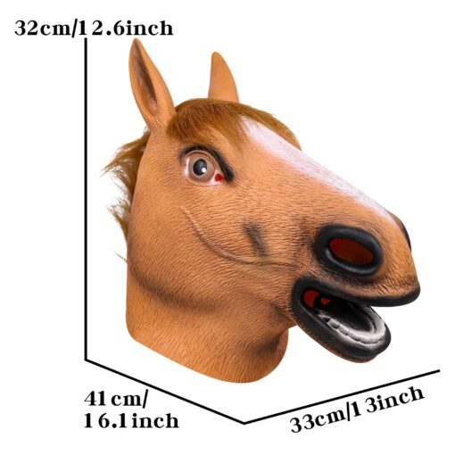 Halloween Party Cosplay Horse Mask - Image 7