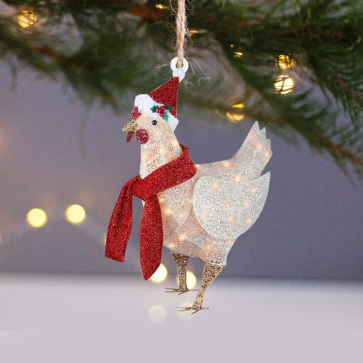 Four-Piece Christmas Scarf Chicken Ornament Sets Relaunch 2022-11-0 - Image 12