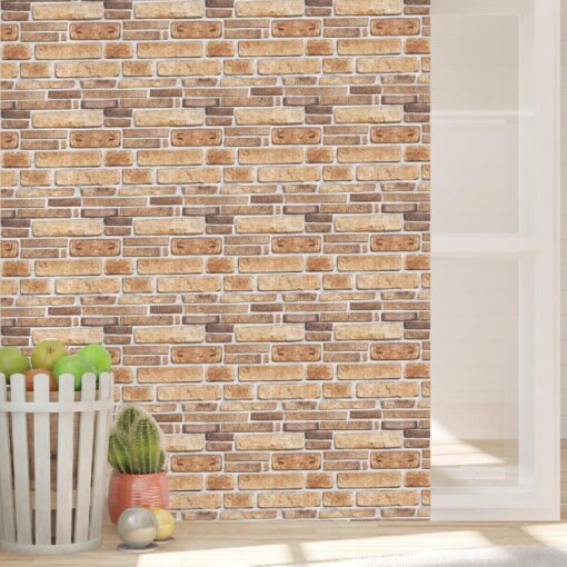 10 piece Waterproof PVC 3D Tile Brick Wall Sticker - Image 34