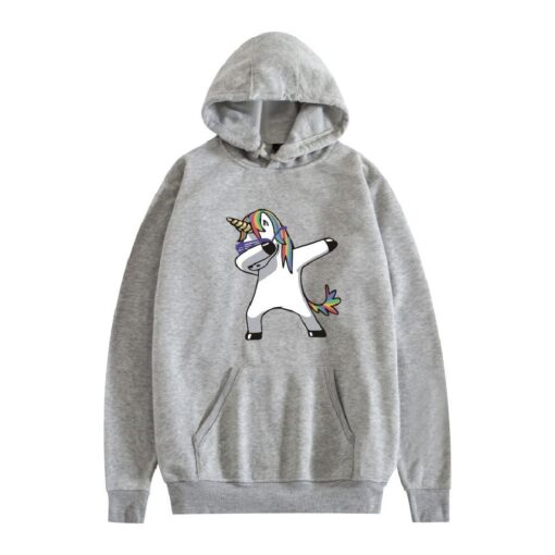 Unisex Dab Swag Unicorn Hooded Sweatshirt - Image 8