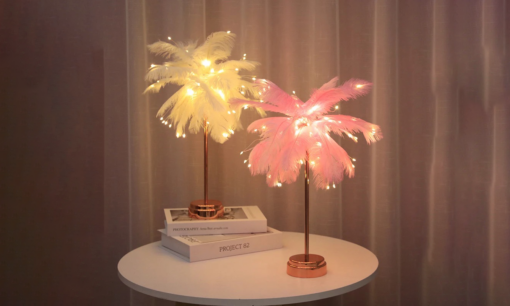 Feather Table Lamp Night Ligh