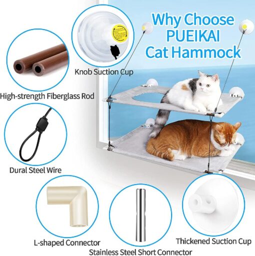 Cat Hammock with Suction Cups - Image 18