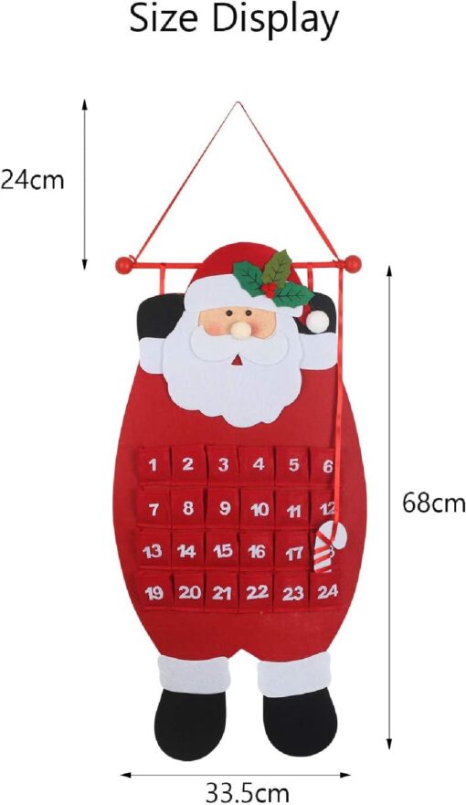 Christmas Advent Hanging Calendar with 24 Pockets - Image 14