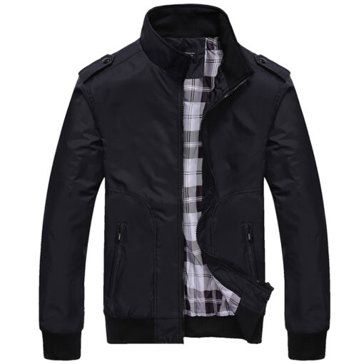 Casual Solid Fashion Harrington Classic jacket - Image 5