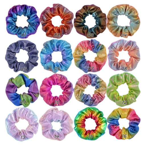 16 or 20 Pieces Shiny Hair scrunchies - Image 12