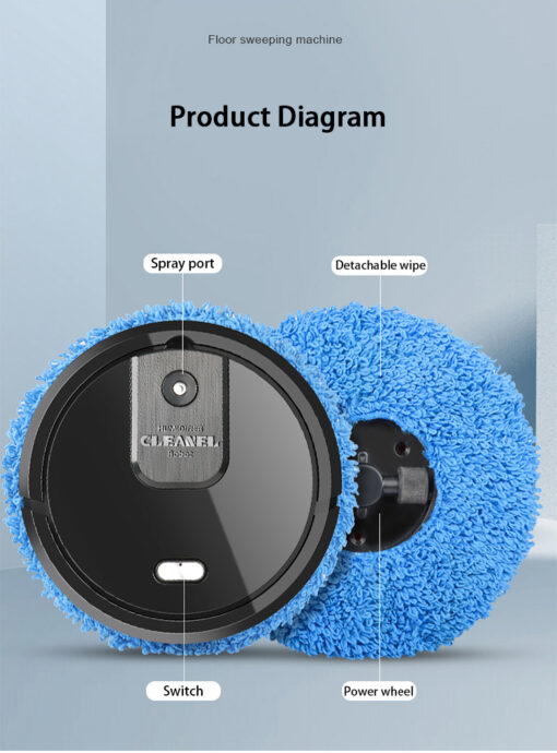 3 in 1 Intelligent Sweeping Robot Vacuum Cleaner - Image 9