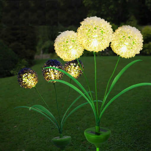 Solar Dandelion Flower Ball Light - Image 8