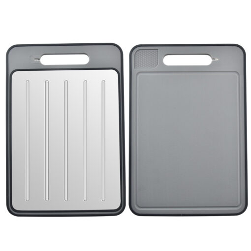 Multifunctional Fast Thawing Aluminum Alloy Spray Paint Double-Sided Cutting Board with Sharpener - Image 7