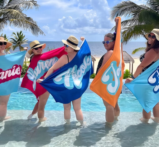 Personalised Beach Towel with Name Custom Quick Dry Towel