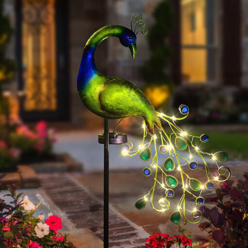 Garden Solar Peacock LED Lights - Image 10