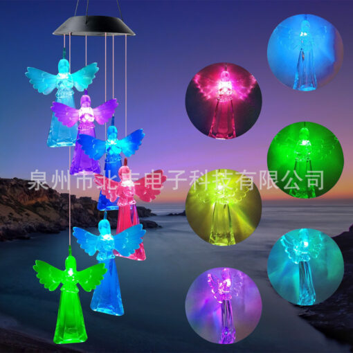 Solar Waterproof  Angel Wind Chimes LED Lights - Image 11