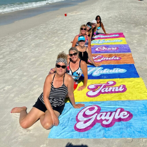 Personalised Beach Towel with Name Custom Quick Dry Towel - Image 12