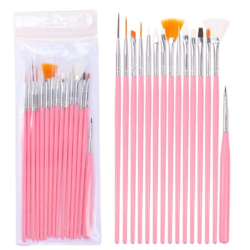 15 PCS/Set Phototherapy Manicure Tool Nail Art Pen Set Painted Pen Nail Brush