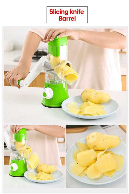 3 in 1 Vegetable Slicer Manual Kitchen Accessories Grater - Image 10