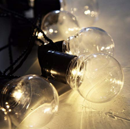 Retro-Style Bulb String Lights Solar Power Bulb String Lights - Image 3