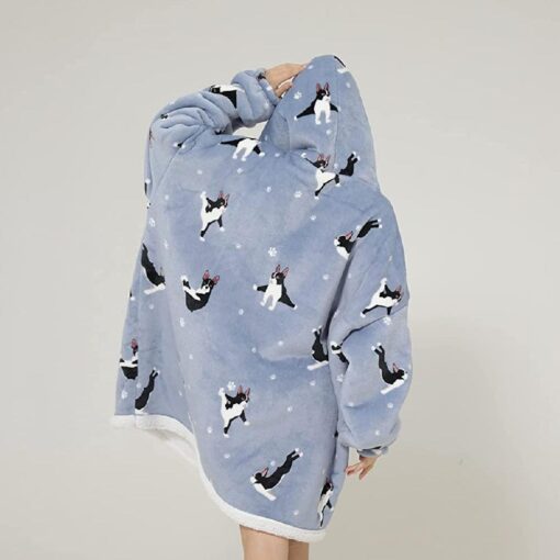 Adults Oversized Fluffy Hoodie Blanket - Image 5