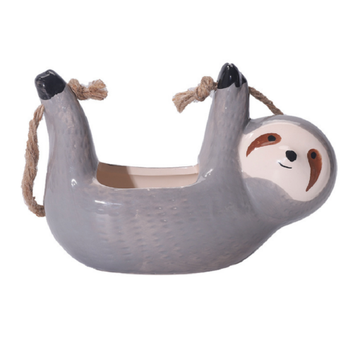 One or Two Ceramic Sloth Planter - Image 3