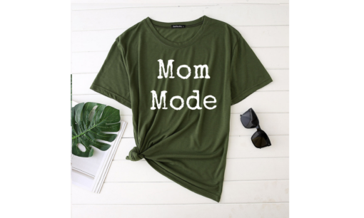 Mom Mode Printed Funny T-shirt - Image 12