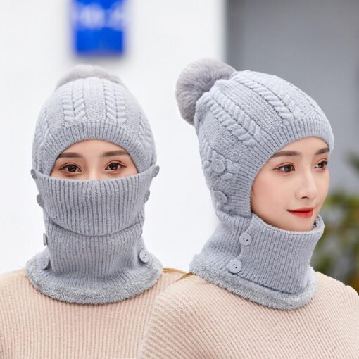 Winter Warm Knitted Cap＆Neck Warmer Sets - Image 18