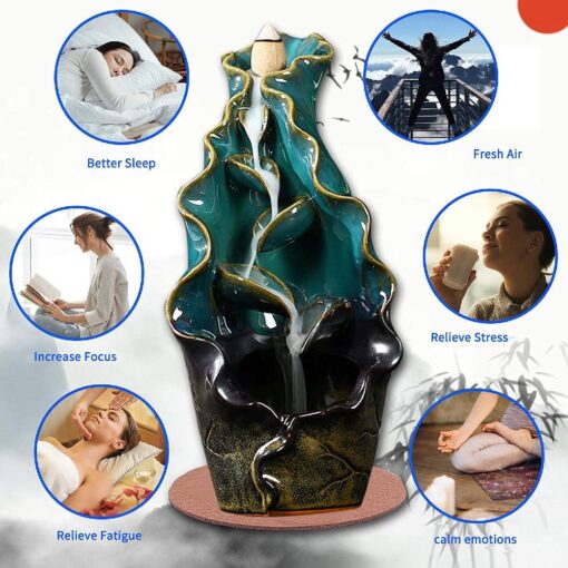 Aromatherapy Diffusers Waterfall Incense Burner - Image 3