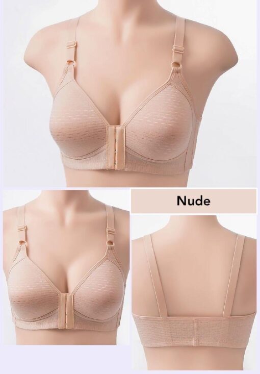 Comfortable Breathable Front Closure Push Up Bra - Image 6