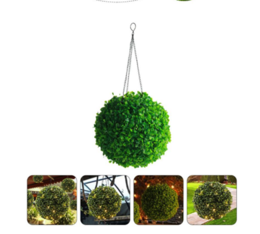 1 or 2 Solar Topiary Ball with LEDs - Image 7