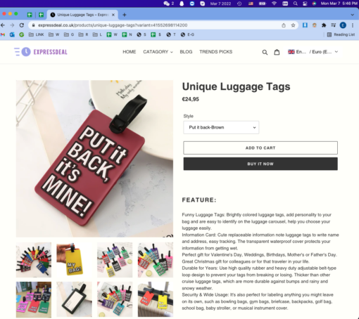 One, Two or Four Unique Luggage Tags - Image 18