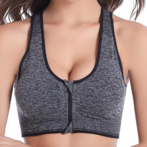 Women's Fitness Front Closure Push Up Bra - Image 20