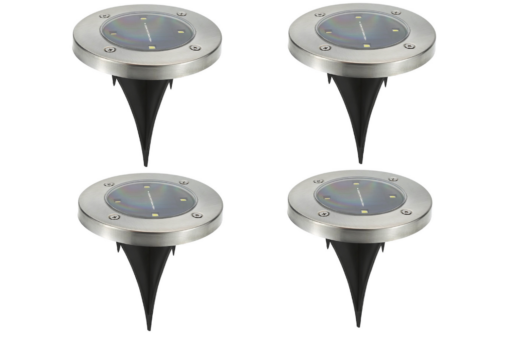 4 or 8 Solar Powered Ground Lights