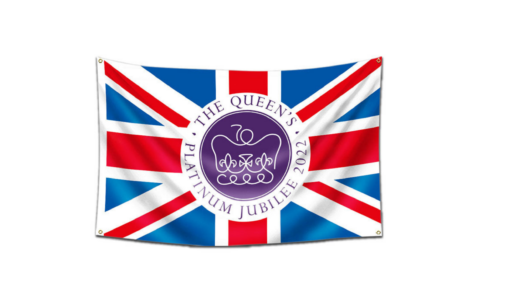 One or Ten Pcs Queen Elizabeth 70th Anniversary Platinum Jubilee Flag - Image 4