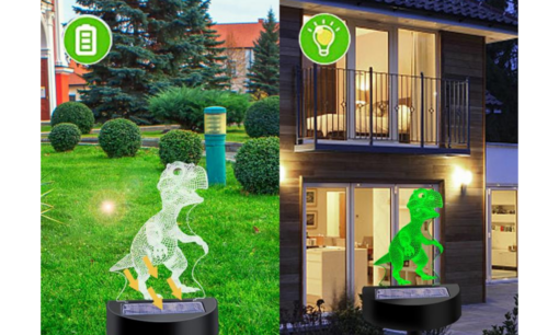 One, Two or FourSolar Dinosaur LED Lights - Image 2