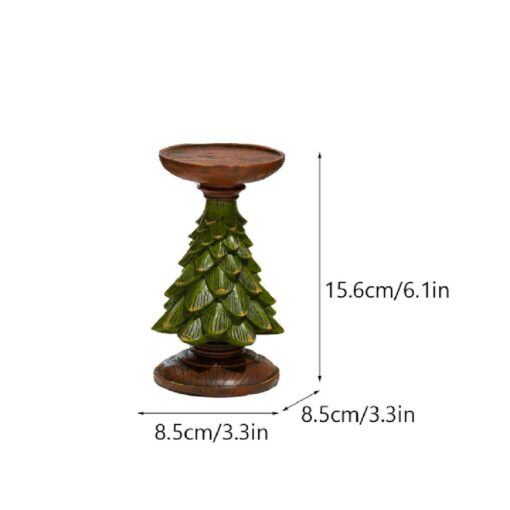 S, M, L Christmas Tree Resin Candle Holder - Image 5