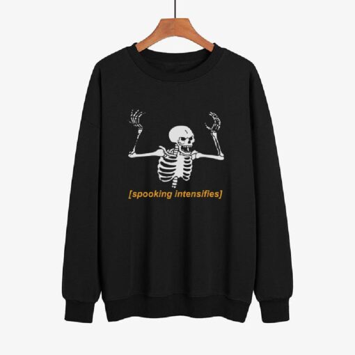 Halloween Spooking Intensifies Skull Printed Sweatshirt - Image 8