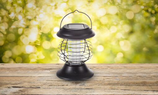 One or Two Outdoor Solar Mosquito Pest Fly Killer Zapper Lamp - Image 3