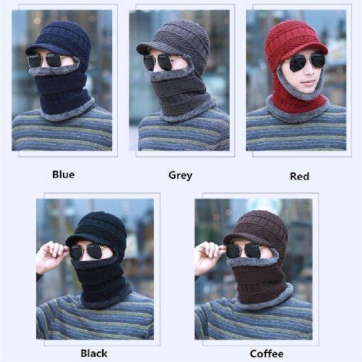 Thick Knit Skull Cap with next warmer - Image 6