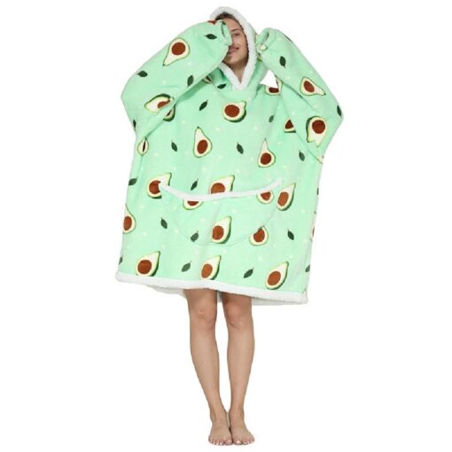 Adults Oversized Fluffy Hoodie Blanket - Image 21