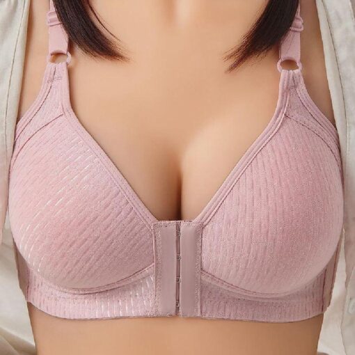 Comfortable Breathable Front Closure Push Up Bra - Image 10