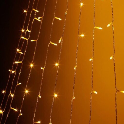 Christmas Solar Star Waterfall String Lights - Image 12