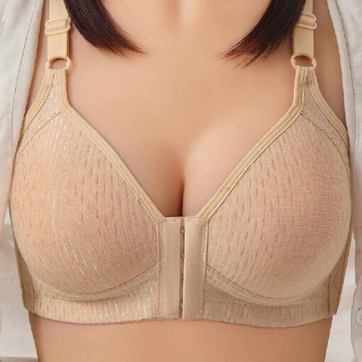 Comfortable Breathable Front Closure Push Up Bra - Image 16