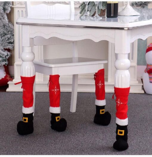 4 piece Christmas chair foot cover - Image 2