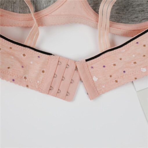 Breathable Adjustment Gathered Thin Cute Bra - Image 13