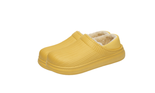 Non-Slip Rubber Slippers with Short Fleece - Image 2